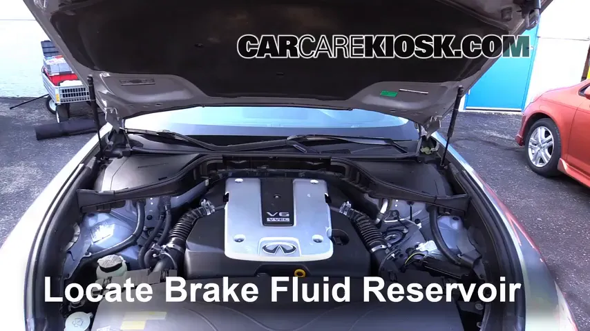 2011 Infiniti M37 X 3.7L V6 Brake Fluid Add Fluid